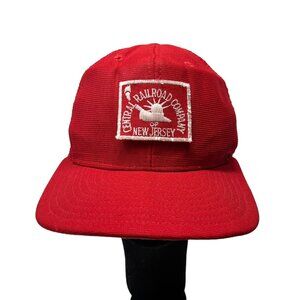 Central Railroad Company of New Jersey Vintage Trucker Snapback Hat Cap New Era
